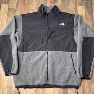 The North Face Denali Jacket Men's‎ XL Gray Fleece Polartec Hiking Zip Pockets